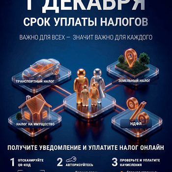 1 Декабря - срок уплаты налогов!